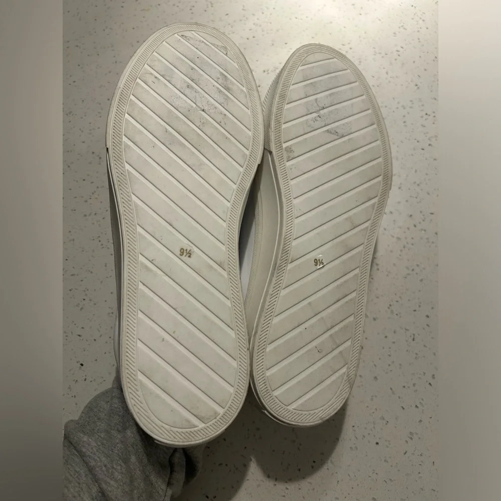 J / Slides GENNIE White Leather - Picture 7 of 10